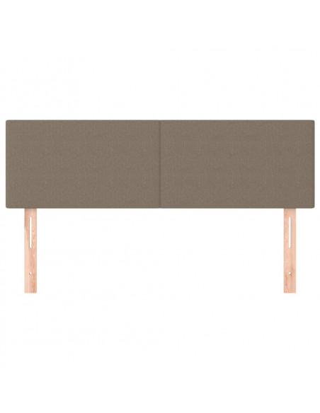 Testiere 2 pz Tortora 72x5x78/88 cm in Tessuto