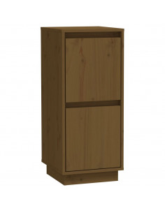 Credenza Marrone Miele 31,5x34x75 cm in Legno Massello di Pino 2