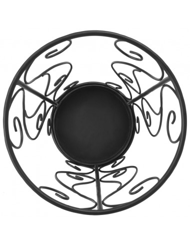 Portaombrelli Stile Vintage Metallo 26x46 cm Nero