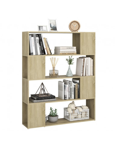 Libreria/Divisorio Rovere Sonoma 100x24x124 cm