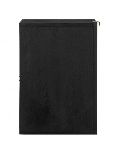 Mobile Pensile da Bagno Nero 38x33x48 cm in Legno Multistrato