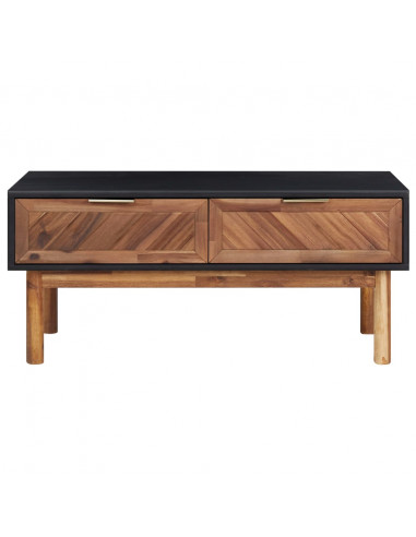 Tavolino da Caffè 90x50x40 cm in Legno Massello di Acacia e MDF