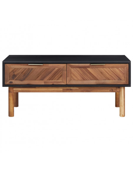 Tavolino da Caffè 90x50x40 cm in Legno Massello di Acacia e MDF