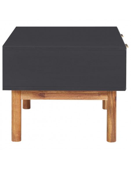 Tavolino da Caffè 90x50x40 cm in Legno Massello di Acacia e MDF