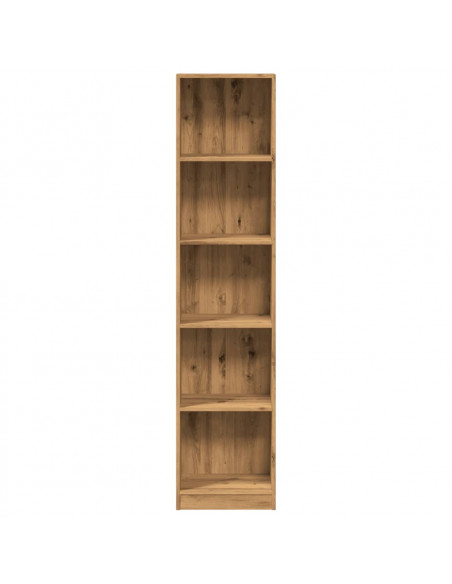 Libreria Rovere Artigianale 40x24x176 cm in Legno Multistrato