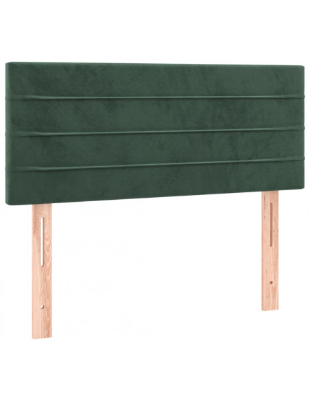 Testiera Verde Scuro 100x5x78/88 cm in Velluto