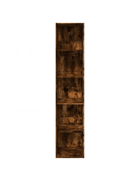 Libreria Rovere Fumo 40x30x189 cm in Legno Multistrato