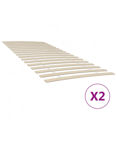 Reti a Doghe con 34 Doghe 2 pz 100x200 cm