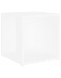 Tavolino Bianco 33x33x34,5 cm in Legno Multistrato 2