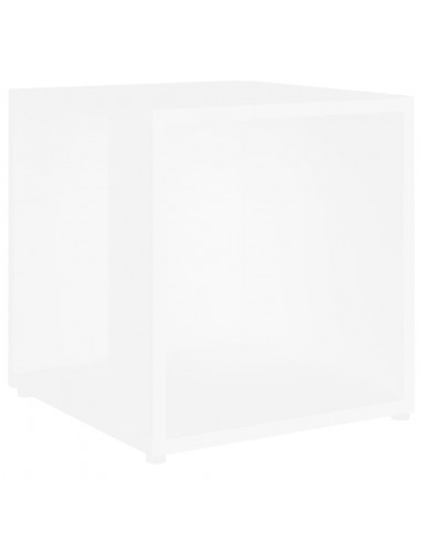 Tavolino Bianco 33x33x34,5 cm in Legno Multistrato
