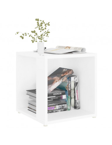 Tavolino Bianco 33x33x34,5 cm in Legno Multistrato