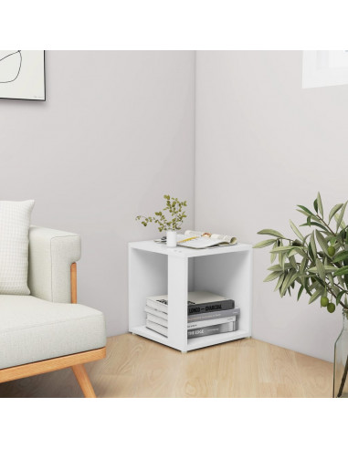 Tavolino Bianco 33x33x34,5 cm in Legno Multistrato