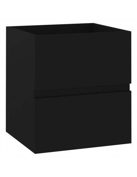 Mobile Lavabo Nero 41x38,5x45 cm in Legno Multistrato