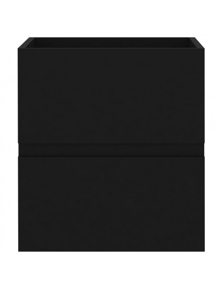 Mobile Lavabo Nero 41x38,5x45 cm in Legno Multistrato