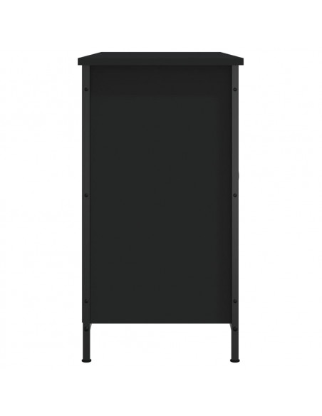 Mobile Porta TV Nero 100x35x65 cm in Legno Multistrato