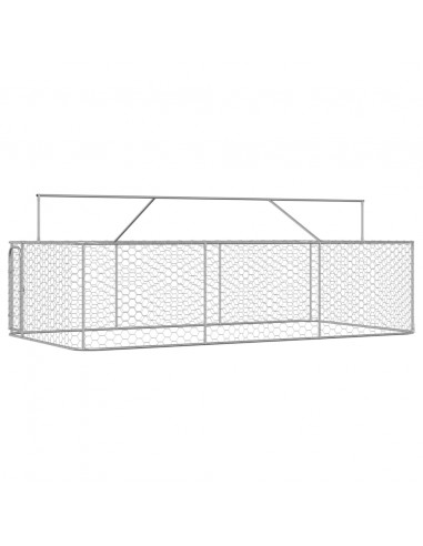 Gabbia per Cani da Esterno con Tetto 400x200x150 cm