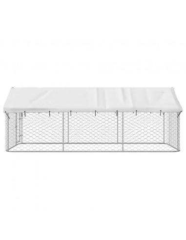 Gabbia per Cani da Esterno con Tetto 400x200x150 cm