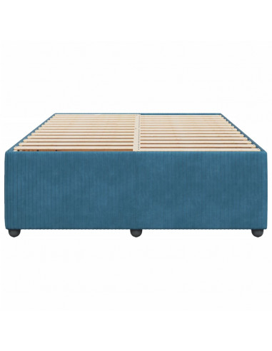 Giroletto Blu 140x200 cm in Velluto