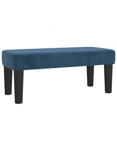 Panca Blu Scuro 70x30x30 cm in Velluto