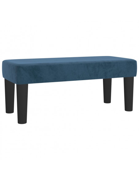 Panca Blu Scuro 70x30x30 cm in Velluto
