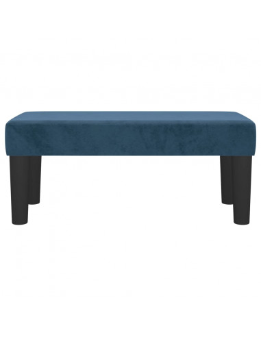 Panca Blu Scuro 70x30x30 cm in Velluto