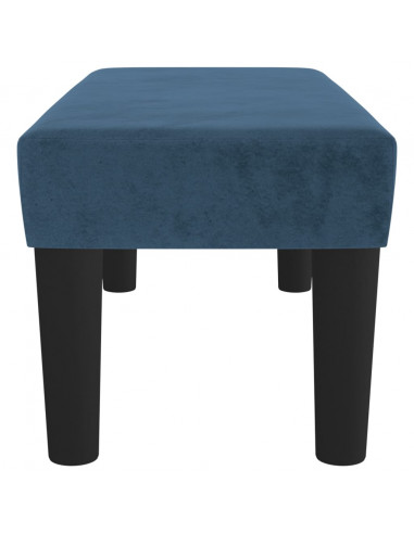 Panca Blu Scuro 70x30x30 cm in Velluto