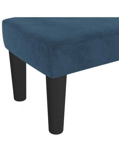 Panca Blu Scuro 70x30x30 cm in Velluto