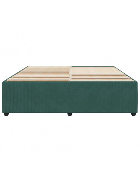 Giroletto Verde Scuro 180x200 cm in Velluto