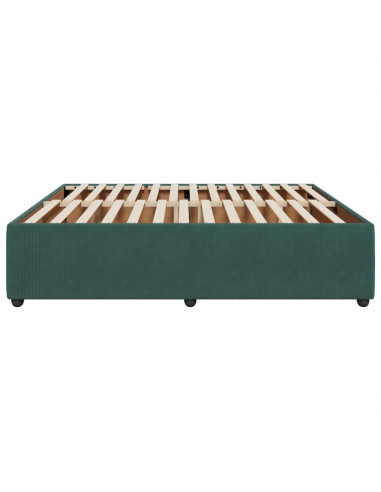 Giroletto Verde Scuro 180x200 cm in Velluto