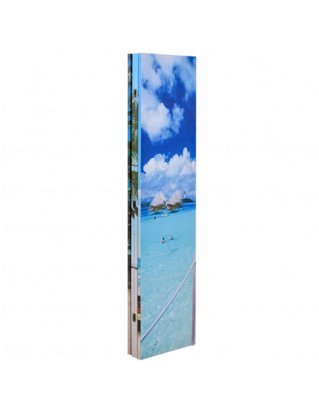 Paravento Pieghevole 160x170 cm con Stampa Spiaggia
