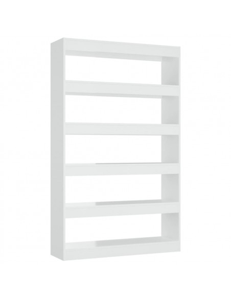 Libreria/Divisorio Bianco Lucido 100x30x166 cm