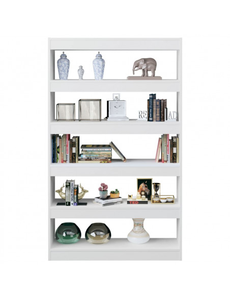 Libreria/Divisorio Bianco Lucido 100x30x166 cm