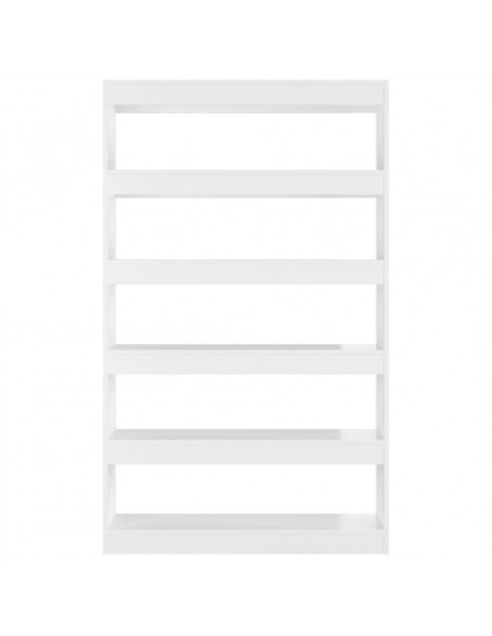Libreria/Divisorio Bianco Lucido 100x30x166 cm