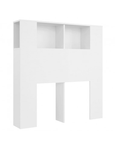 Testiera con Contenitore Bianco 100x18,5x104,5 cm