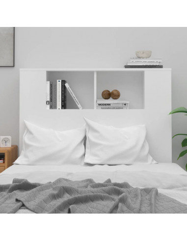 Testiera con Contenitore Bianco 100x18,5x104,5 cm