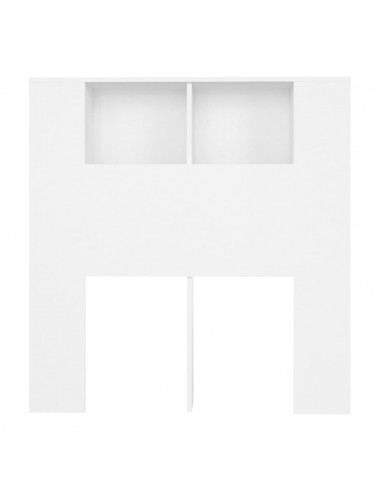 Testiera con Contenitore Bianco 100x18,5x104,5 cm