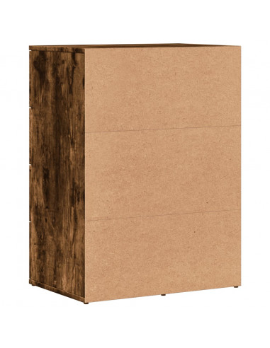 Credenza Rovere Fumo 59x39x80 cm in Legno Multistrato