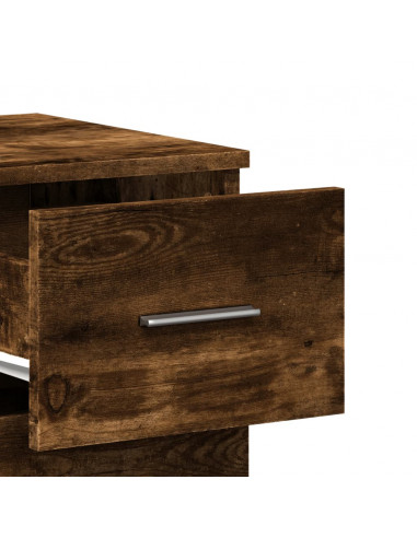 Credenza Rovere Fumo 59x39x80 cm in Legno Multistrato