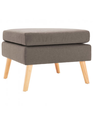 Poggiapiedi Grigio Talpa in Tessuto