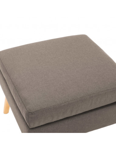 Poggiapiedi Grigio Talpa in Tessuto