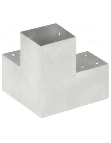 Connettori Pali a Forma di Y 4 pz in Metallo Zincato 101x101 mm
