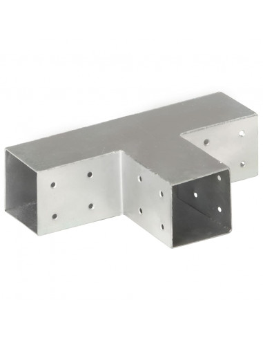 Connettori per Pali a Forma di T 4 pz Metallo Zincato 71x71 mm