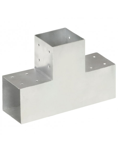 Connettore per Pali a Forma di T in Metallo Zincato 101x101 mm