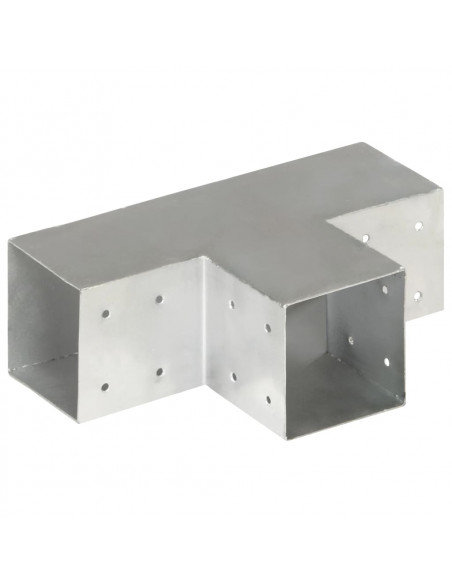 Connettore per Pali a Forma di T in Metallo Zincato 101x101 mm