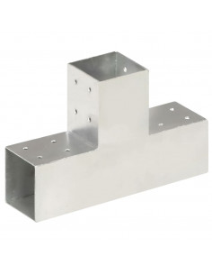 Connettore per Pali a Forma di T in Metallo Zincato 81x81 mm 2