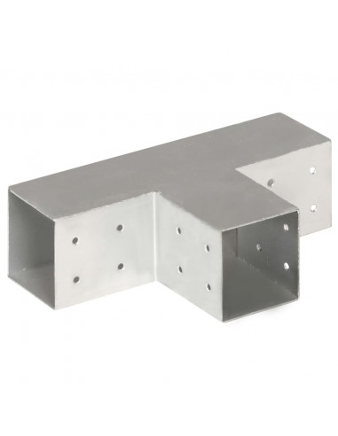 Connettore per Pali a Forma di T in Metallo Zincato 81x81 mm