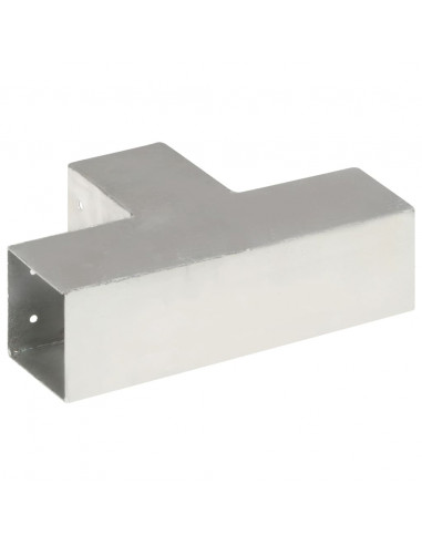 Connettore per Pali a Forma di T in Metallo Zincato 81x81 mm