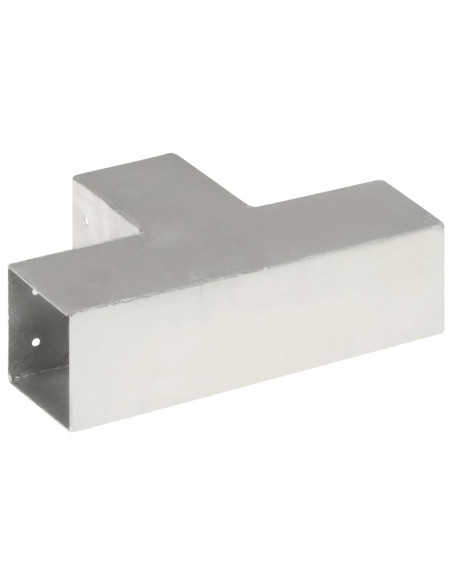 Connettore per Pali a Forma di T in Metallo Zincato 81x81 mm