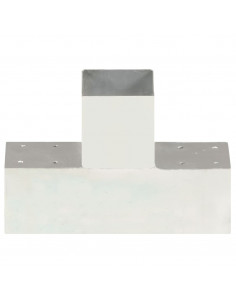 Connettore per Pali a Forma di T in Metallo Zincato 91x91 mm 2