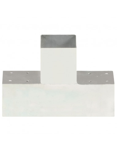 Connettore per Pali a Forma di T in Metallo Zincato 91x91 mm
